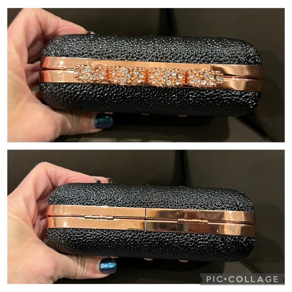 Elegant Black and Gold Clutch - Picture 4 of 5